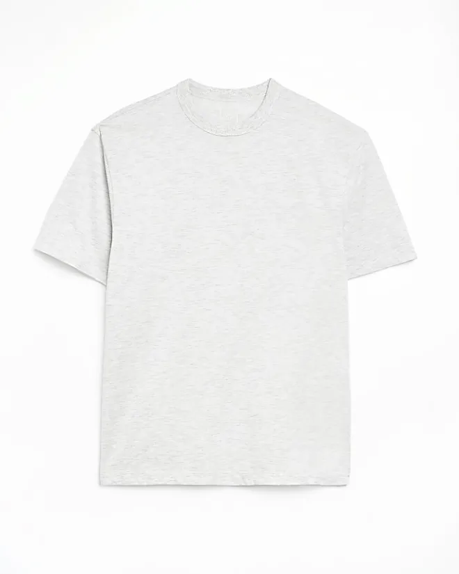 River Island regular fit t-shirt Grey Online
