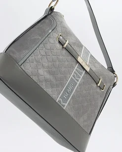 River Island RI monogram webbing tote bag Grey Fashion