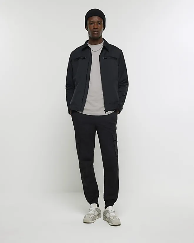 River Island RI studio oversized fit t-shirt Grey New