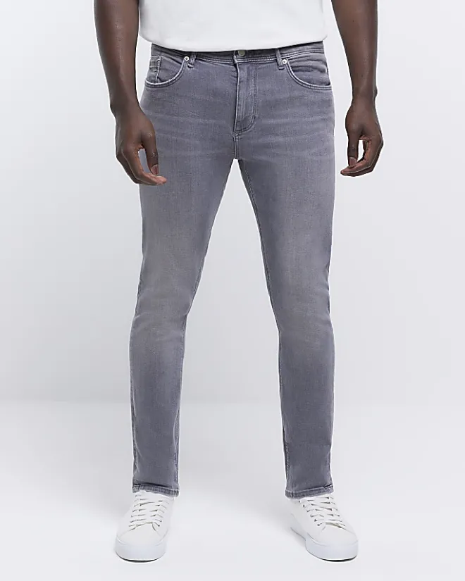 River Island skinny fit jeans Grey Hot