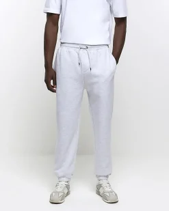River Island slim fit plain joggers Grey Discount