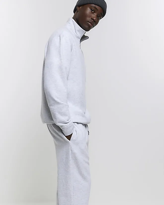 River Island slim fit plain joggers Grey Discount