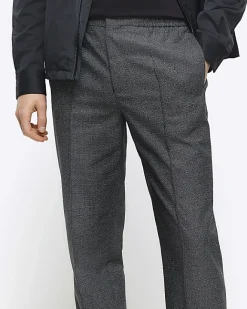 River Island slim fit smart joggers Grey Best