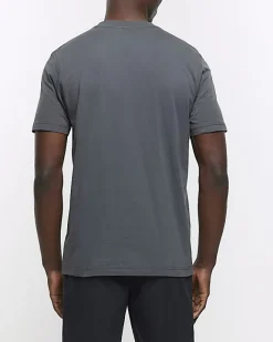 River Island slim fit t-shirt Grey Best