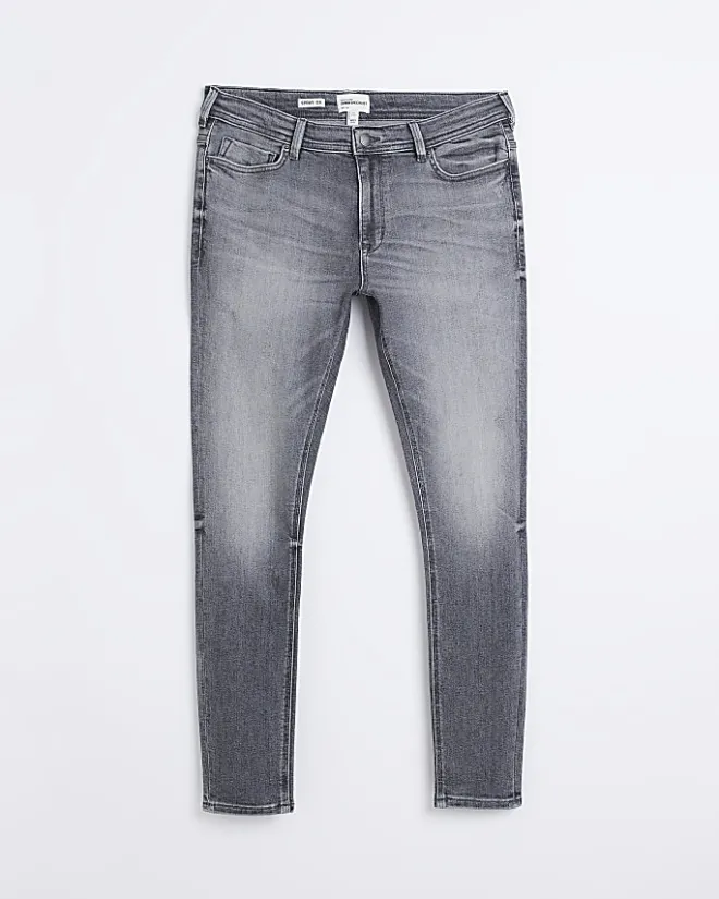 River Island spray on super skinny fit jeans Grey Outlet