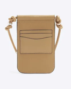 River Island canvas phone cross body bag Khaki Best
