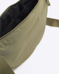 River Island crinkle bum bag Khaki Fashion