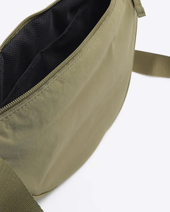 River Island crinkle bum bag Khaki Fashion