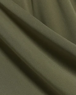 River Island drape wrap bodycon mini dress Khaki Clearance