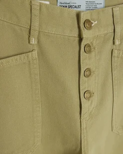 River Island high waisted tapered jeans Khaki Online