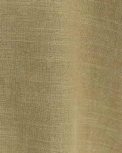 River Island linen blend long sleeve shirt Khaki Outlet