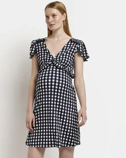 River Island Maternity frill mini dress Black Hot