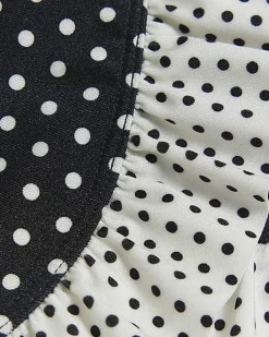 River Island Mini girls polka dot swim skirt Black Sale