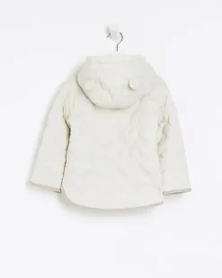 River Island Mini girls heart padded jacket Cream Best