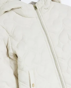 River Island Mini girls heart padded jacket Cream Best