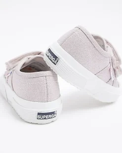 River Island Mini Girls Strap Superga Trainers Pink Online