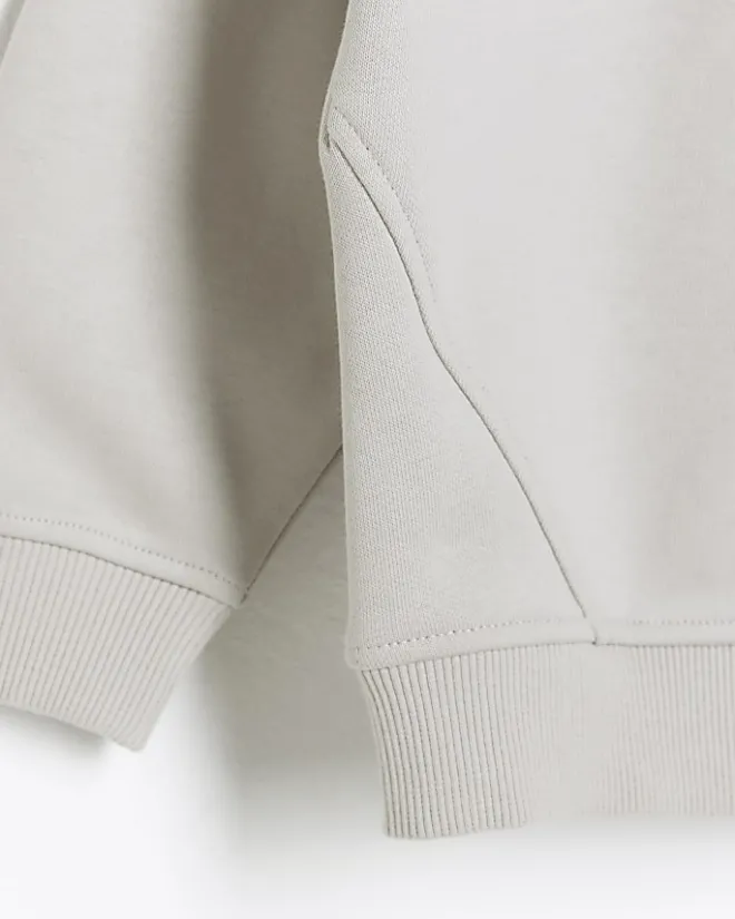 River Island Mini Hoodie Stone Clearance
