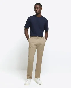 River Island regular fit t-shirt Navy Discount