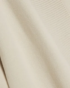 River Island Petite beige longline cosy cardigan Cream Discount