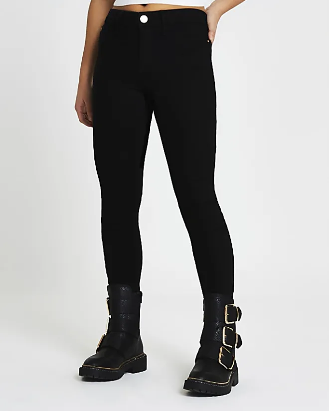 River Island Petite Molly mid mise skinny jeans Black Discount