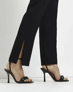 River Island Petite Split Side Trousers Black Discount