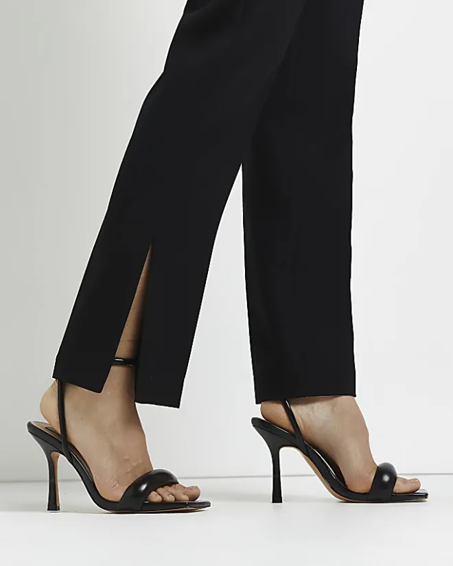 River Island Petite Split Side Trousers Black Discount