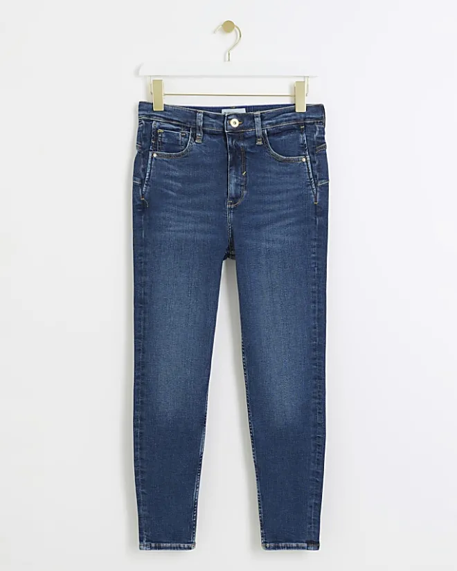 River Island Petite bum sculpt skinny jeans Blue Best