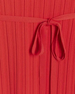 River Island Petite knit rib jumper maxi dress Red Fashion