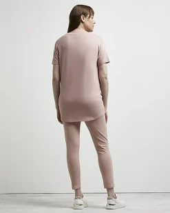 River Island oversized maternity t-shirt Pink Hot
