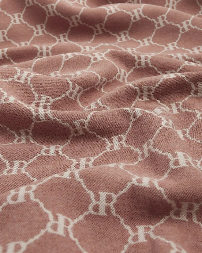 River Island RI Monogram Scarf Pink Hot