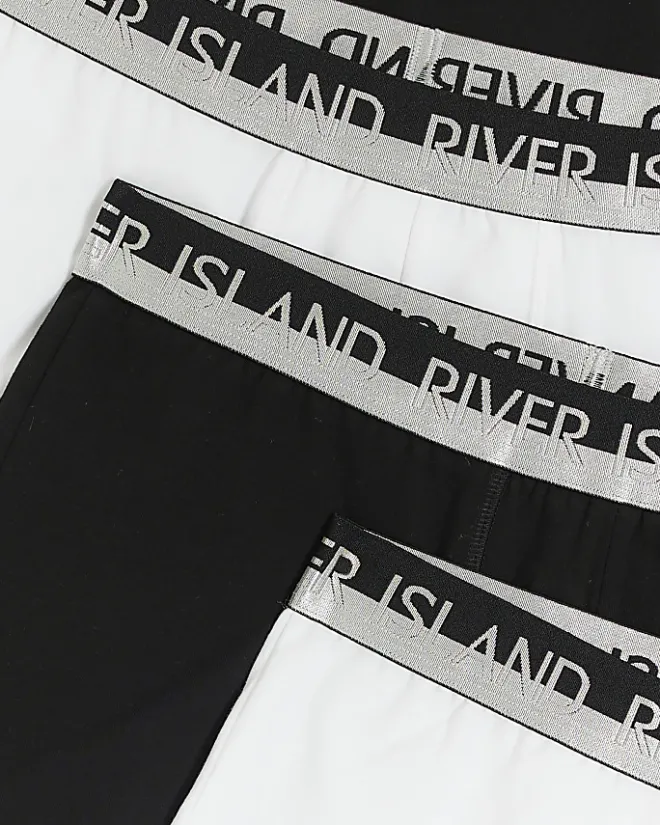 River Island 4PK elasticated trunks Black Best