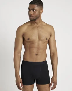River Island 3PK modal trunks Black Outlet