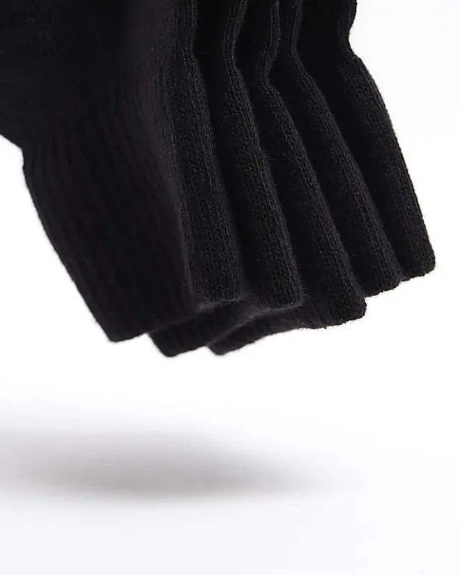 River Island 5PK rib ankle socks Black Sale
