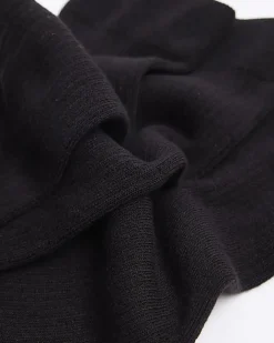 River Island 5PK ribbed ankle socks Black New