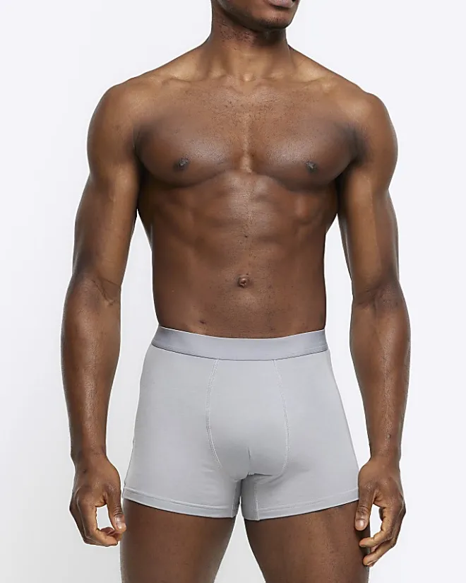 River Island 3PK and Black Modal trunks Grey Online