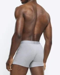 River Island 3PK and Black Modal trunks Grey Online