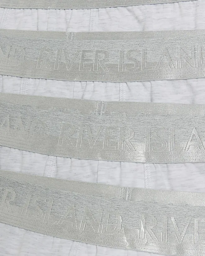 River Island 4PK regular fit RI trunks Grey New