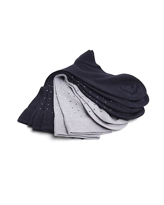 River Island 3PK spot bamboo ankle socks Navy Fashion