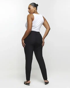 River Island Plus skinny trousers Black Hot