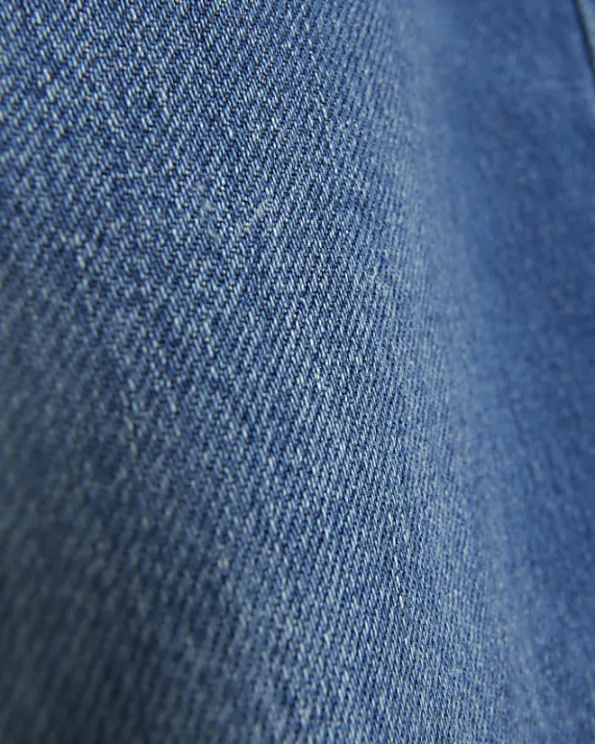 River Island Plus mid rise straight jeans Blue Fashion