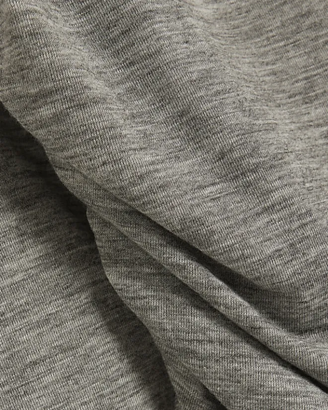 River Island Plus ruched side long sleeve top Grey Outlet