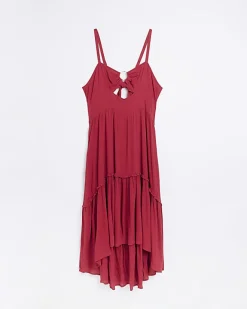 River Island Plus cut out maxi dress Red Outlet