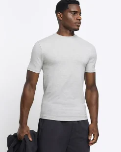 River Island multipack of 5 muscle fit t-shirts Red Online