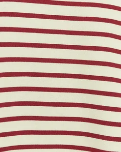 River Island stripe crop sweatshirt Red Best