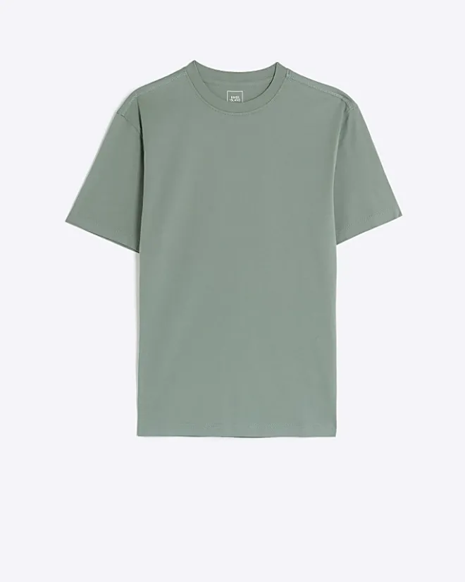 River Island Sage slim fit t-shirt Green New