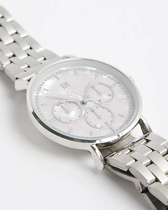 River Island Silver Watch Grey Best