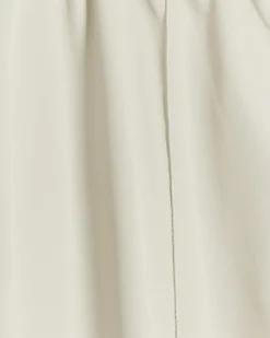 River Island Stone faux leather wide leg trousers Cream Discount