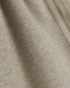 River Island regular fit knit zip up jumper Stone Outlet