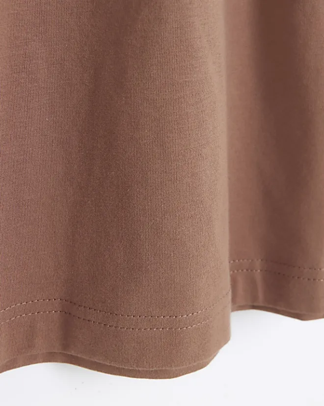 River Island slim fit t-shirt Stone Discount
