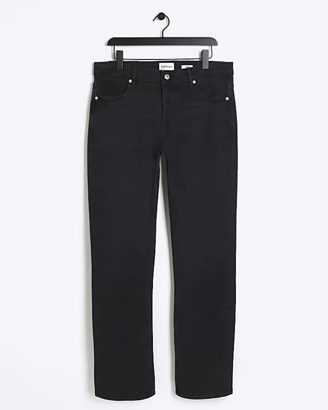 River Island Washed slim fit jeans Black Fashion
